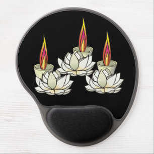White Lotus & Deepas Gel Mouse Pad