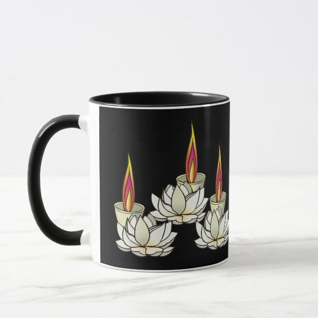 White Lotus & Deepas Mug (Left)