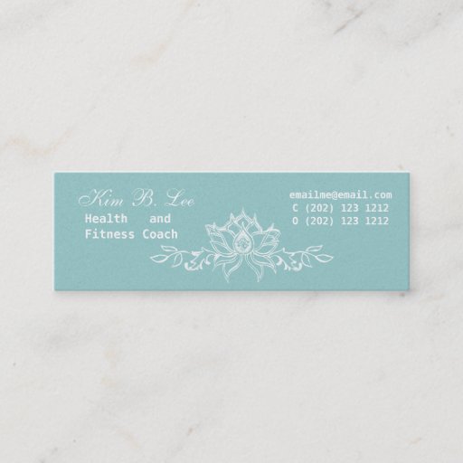 Customizable White Lotus Flower Business Card Templates