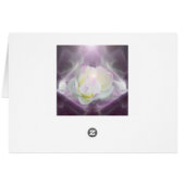 White lotus flower cards (Back Horizontal)