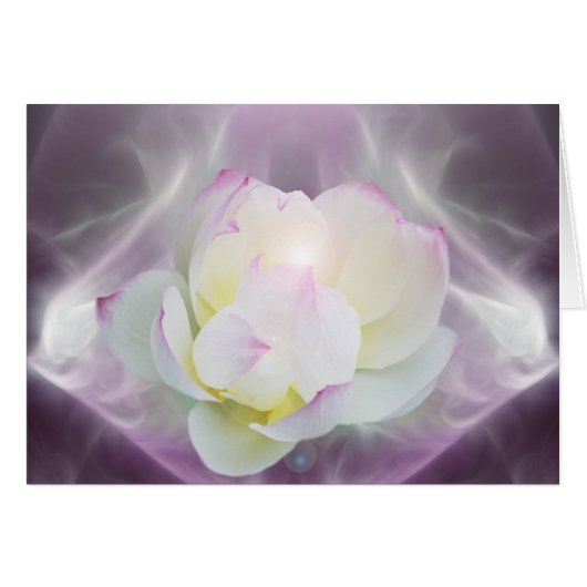 White lotus flower cards (Front Horizontal)
