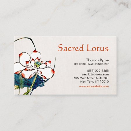 White Lotus Flower Health, Wellness & Healing Business Card