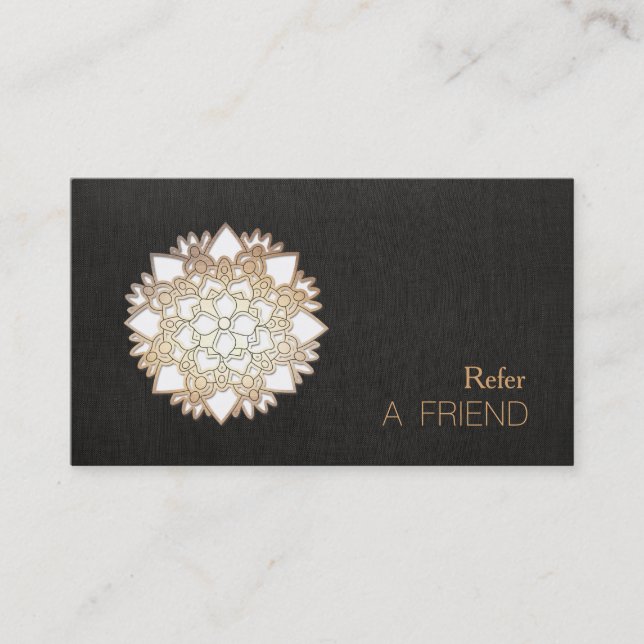 White Lotus Flower Salon & Spa Referral Card (Front)