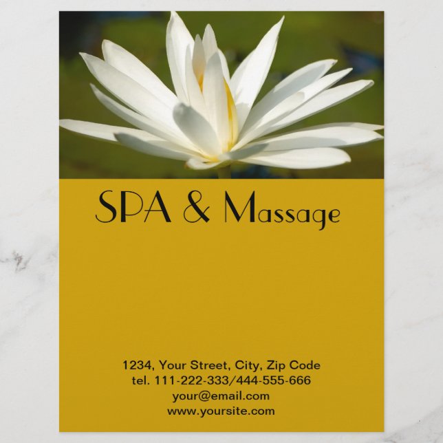 White lotus flyer (Front)