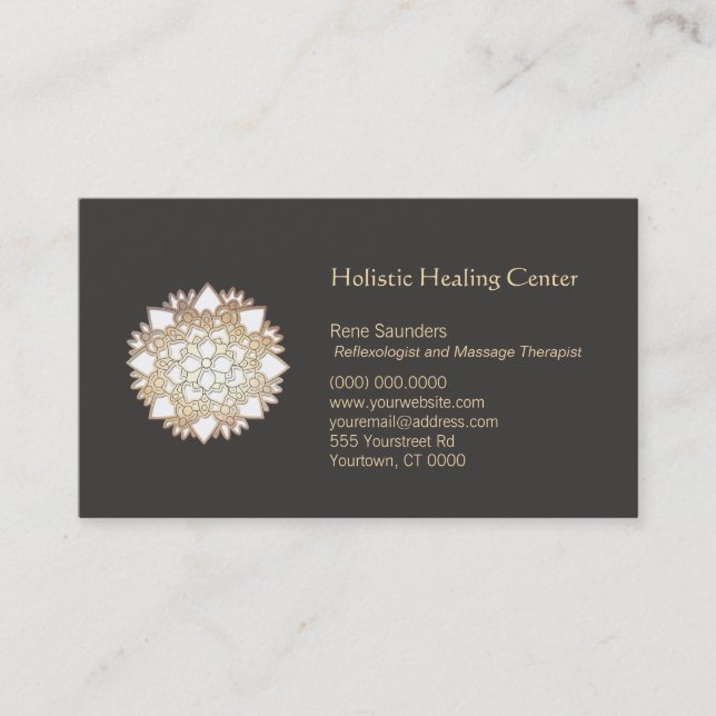 White Lotus Holistic Healing Arts Business Card (Front)