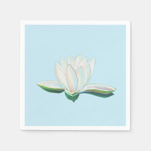 White Lotus Illustration   Napkins