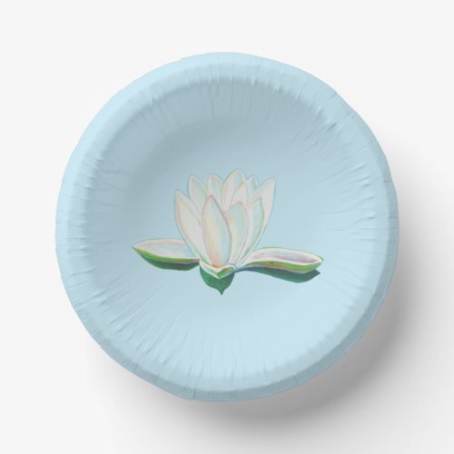 White Lotus Illustration   Paper Bowls