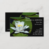 White Lotus l Water Lily l Breathe Business Card (Front/Back)