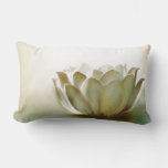 White Lotus Lumbar Pillow at Zazzle