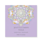 White Lotus Mandala Modern Yoga Instructor