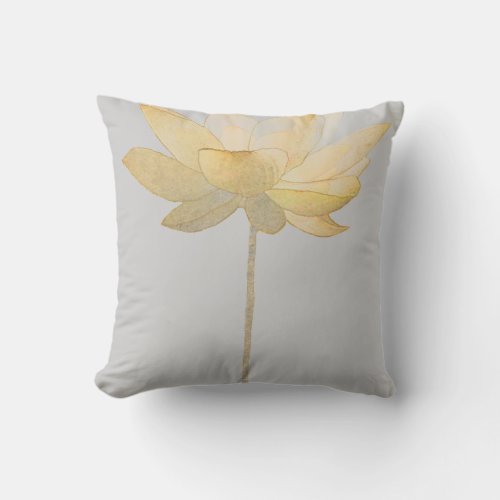 White Lotus Pillow