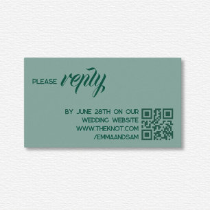 White Lotus Wedding Enclosure Card