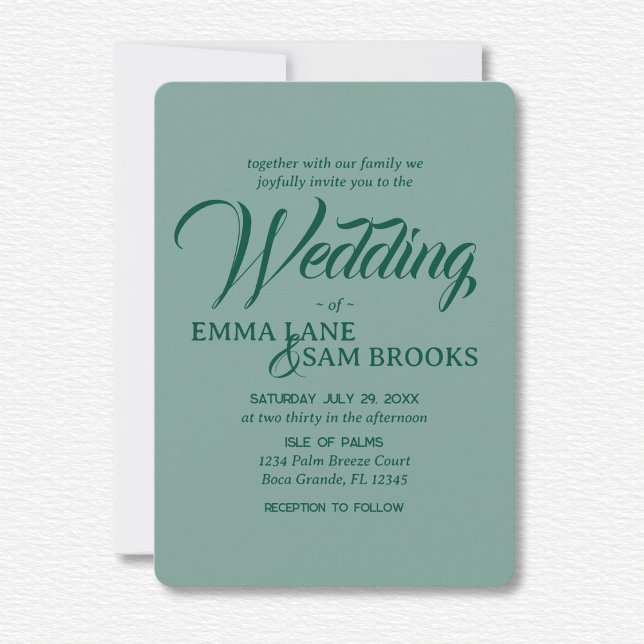 White Lotus Wedding  Invitation (Creator Uploaded)