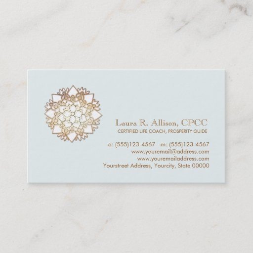 Customizable White Lotus Wellness Healing Arts Business Card