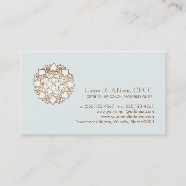 White Lotus Wellness Healing Arts Business Card (Front)