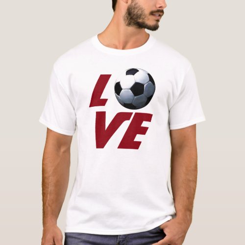White Love Soccer _ Latin European Football TShirt
