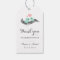 White Lovebirds with Small Heart Wedding Gift Tag