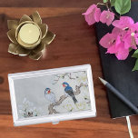 White Magnolia  Business Card Case<br><div class="desc">White Magnolia is a brush painting in traditional Chinese "gongbi" style. Watercolor and ink on Xuan rice paper. The flower and bird painting is peculiar to China. All kinds of flowers and plants were given various symbolic meanings. Flowers can be compared to almost all thoughts and feelings of human being....</div>