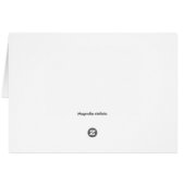 White magnolia cards (Back Horizontal)