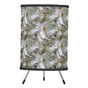 White Magnolia Flower Blossoms Nature Tripod Lamp
