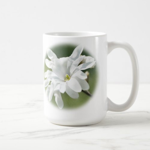 White Magnolia Flower Coffee Mug