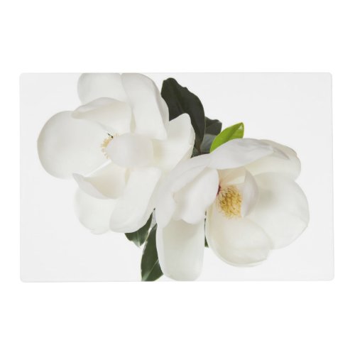 White Magnolia Flower Magnolias Floral Flowers Placemat
