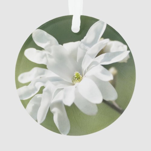 White Magnolia Flower Ornament