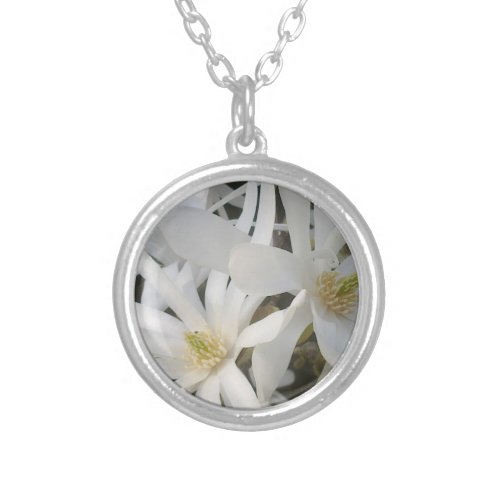 White Magnolia Necklace