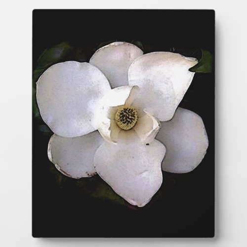 White Magnolia Plaque
