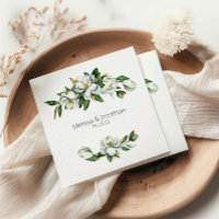 White Magnolia Rustic Floral Wedding