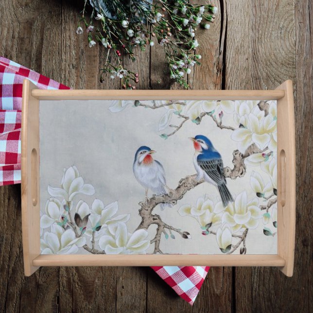 White Magnolia  Serving Tray (Creator Uploaded)