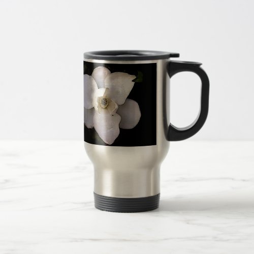 White Magnolia Travel Mug