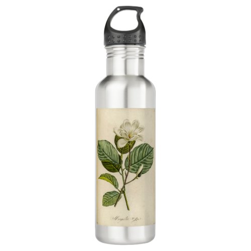 White Magnolia Water Bottle