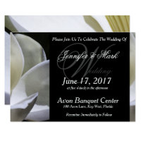 White Magnolia - Wedding Invitation