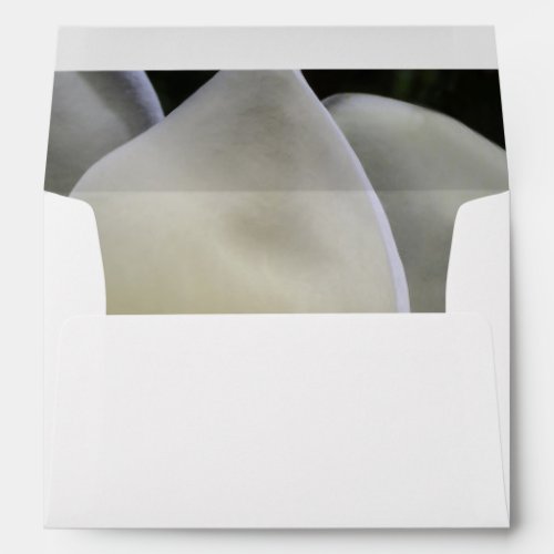 White Magnolia _ Wedding Invitation Envelope _ A7