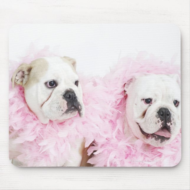 White male and female mouse pad (Front)