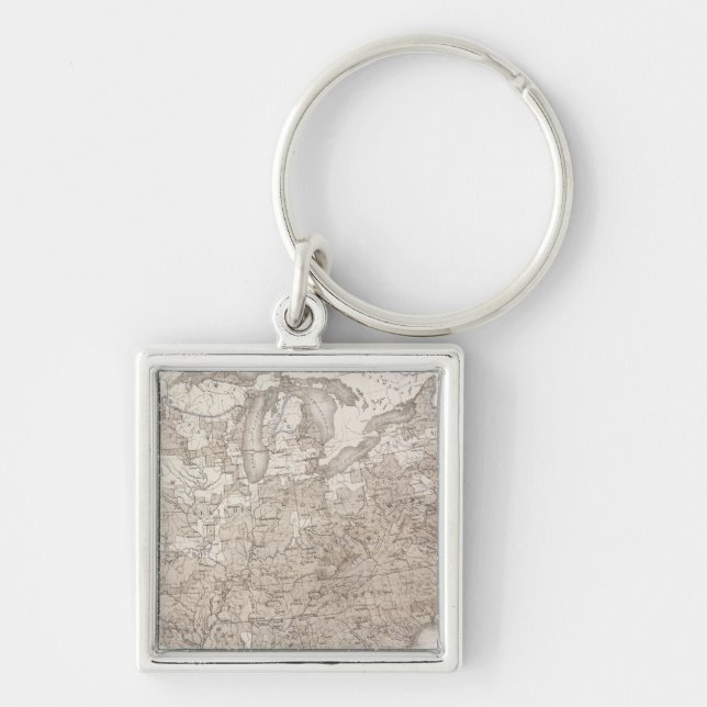 White Male Illiteracy Keychain (Front)