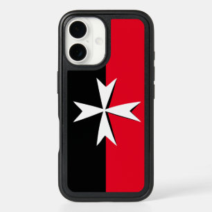 White Maltese Cross case, Malta flag symbol iPhone 16 Case