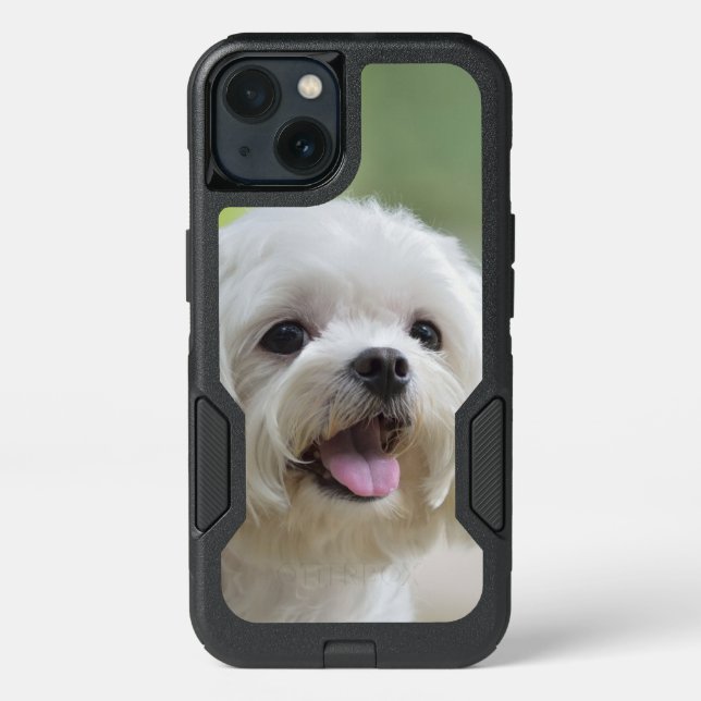 White Maltese Dog Otterbox iPhone Case (Back)