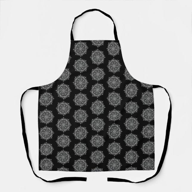 White Mandala Apron (Front)