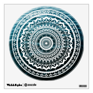 White Mandala Let the sea set you free Wall Sticker
