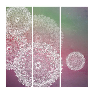 White Mandala Triptych