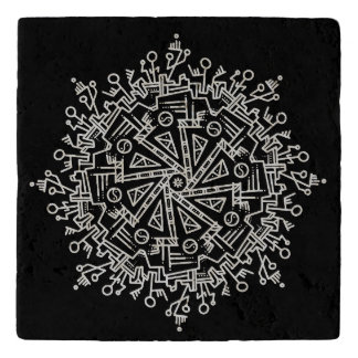 White Mandala Trivet
