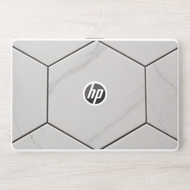 White Marbel HP Laptop 15t/15z, HP Laptop Skin (Front)