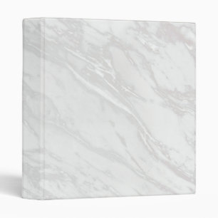 White Marble 3 Ring Binder
