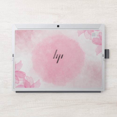 White Marble and Pink Glossy and Matte  HP Laptop Skin