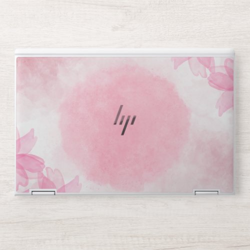 White Marble and Pink Glossy and Matte  HP Laptop Skin