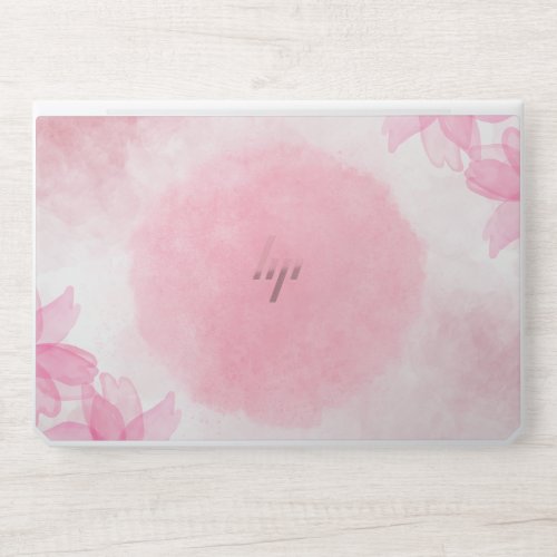 White Marble and Pink Glossy and Matte  HP Laptop Skin