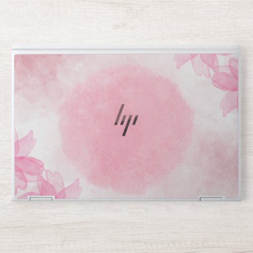 White Marble and Pink Glossy and Matte  HP Laptop Skin