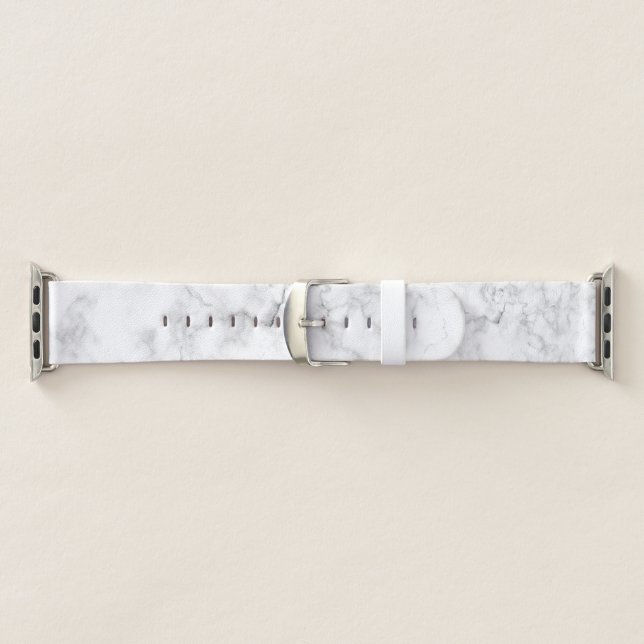 White Marble Apple Watch Band (Band)